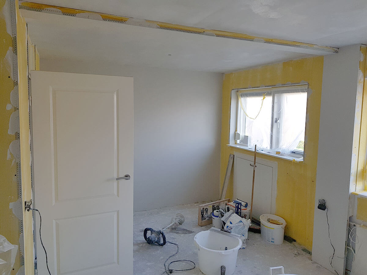Stucwerk slaapkamer Stucwerk slaapkamer