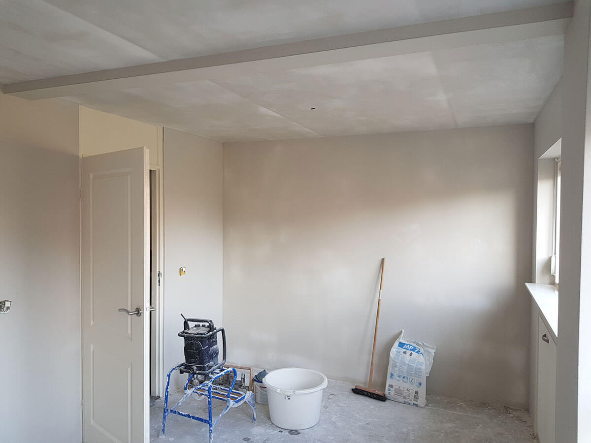 Stucwerk slaapkamer Stucwerk slaapkamer
